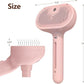 L&W BROS. Steam Grooming Brush for Shedding and Detangling – Self-Cleaning Steamy Pet Brush with Mist Spray for Long-Haired Cats and Small Dogs (Pink)