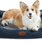 Orthopedic Dog Beds for Medium Dogs, Durable Egg Crate Foam Sofa Dog Bed wit Washable Removable Cover,Waterproof Lining,Pet Bed for Large Dogs (Navy Blue, 31.5" L x 25.2" W x 7" Th)