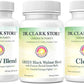 Dr. Clark Store Intestine Support & Cleanse Kit - with Freeze-Dried Green Black Walnut Hulls, Wormwood, and Cloves-Helps Maintain Optimum Intestinal Function
