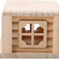 Hamster Cages Natural Wooden Hamster House Flat Top Cabin Hamster