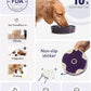 LE TAUCI Ceramic Slow Feeder Dog Bowls Small Breed, 0.6 Cups Dog Food Dish for Fast Eaters, Puzzle Bowl for Small Dogs and Cats,Purple