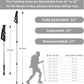 Aihoye Hiking Trekking Poles, 2 Pack Collapsible, Lightweight, Anti Shock, Walking Sticks, Adjustable Hiking Pole for Men and Women