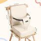 HOMEAL Toddler Booster Seat for Dining Table, Adjustable Kids Breathable Booster Seat for Kitchen, Beige
