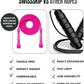 Speed Jump Rope by Dayan Kolev, 5mm PVC Skipping Rope, Great for Beginners and Advanced Athlets, Designed for Fitness, Cardio, Boxing & CrossFit, Adjustable length with Unbreakable Handles