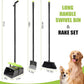 Pooper Scooper Swivel Bin & Rake Kit with 35 Bags – 46" Long Handle Heavy Duty Dog Poop Scooper with Bag Attachment, Yard Pet Waste Cleanup Tool for Large Medium Small Dogs