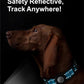 TagME Airtag Dog Collar,Waterproof Reflective Pet Collar with Airtag Holder,Soft Padded and Double D-Rings for Extra Large Dogs,Light Blue