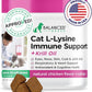 Balanced Breed L-Lysine Cats Immune Support Soft Chews Made in USA Vet-Pharmacist Approved Seasonal Allergy Relief Cat Vitamins Indoor Cats Supplements Krill Oil Asthma Relief Cat Lysine Treats NonGMO