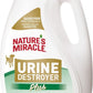 Nature's Miracle Urine Destroyer Plus for Dogs, Enzymatic Formula for Severe Dog Urine Stains, 1 gal