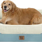 Washable Orthopedic Large Dog Bed - Removable Orthopedic Foam Dog Beds with Bolsters Waterproof Large Dogs Bed and Non-Slip Bottom Extra Large Dogs Beds Sofa