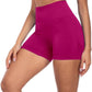 CHRLEISURE Women's 4 Packs Workout Gym Shorts, High Waisted Butt Lifting Scrunch Butt Seamless Booty Shorts