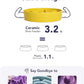 LE TAUCI Slow Feeder Dog Bowls Ceramic, 1.5 Cups Dog Food Bowl, Puppy Slow Feeder Dish for Fast Eaters, Star Yellow