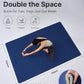 YOTTOY Large Yoga Mat (75 * 52 * 1/2inch),Extra Wide TPE Exercise Mat,Non-Slip Workout Mat for Pilates, Fitness, Barefoot, Home Gym Studio with Strap and Towel