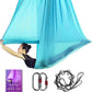 Aerial Yoga Hammock L:5M W:2.8M 5.5 Yards Aerial Pilates Silk Yoga Swing Set with 2000 Ibs Load Include Daisy Chain, Pose Guide