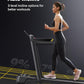 Smart Treadmill with 9% Auto Incline, Hiking and Running Walking Pad Treadmills for Home Office, Treadmill with UREVO APP, AI Powered Music Course, HIIT Programs Synced to Scenic Route, One-Click Mute