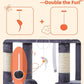 Taoqimiao Cat Tree, 66.2-Inch Cat Tower for Indoor Cats, Plush Multi-Level Cat Condo with 7 Scratching Posts, 2 Perches, 2 Caves, Hammock, 2 Pompoms, Smoky Gray MS013G