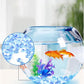 0.88LB Light Blue Fish Tank Gravel Aquarium Glass Stones Sea Glass Pebbles Aquarium Gravel Rocks Fish Tank Rocks, Beads Pebbles Rock Sand Glass Gems Stones for Vase Filler Turtle Fish Tank Decoration