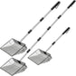 Chicken Poop Scooper, SUVEUS 10 inch Stainless Steel Coop Scoop, Adjustable 32"-67" Long, 5 in 1 Chicken Coops Shavings Shovel, Heavy Duty Sand Sifter Shovel
