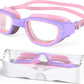 Kids Swim Goggles,Swimming Goggles for Kids 6-14, Anti-Fog UV Protection Pool Glasses for Boys Girls