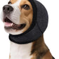 Dog Calming Hoodie, Dog Ear Muffs Noise Protection & Anxiety Relief, No Shake Ear Wraps for Dogs Quiet Ears Cover Headband for Fireworks Grooming Swimming Bathing Force Drying