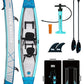 BEYOND MARINA Inflatable Kayak 1 & 2 & 3 Person Adult- Full Drop Stitch Kayak with Aluminum Paddles, Seats, Footrests, Pump, Fins