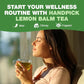 HANDPICK Lemon Balm Tea Bags – 100 Count | 100% Pure Natural Dried Lemon Balm Herb | Caffeine-Free Herbal Tea with Citrus Flavor & Aroma | Round Eco-conscious Teabags
