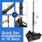 Eastgoing Heavy Duty Baseball and Softball Portable Travel Batting Tee.Adjustable 5-Position Baseball and Softball Batting Tee.Hitting Tee for Any Age Player Baseball