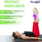 Yes4All Weighted Toning Balls for Exercise, Soft Medicine Balls for Exercise, Pilates, Yoga, Balance, Flexibility, 2-10lbs