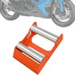 Motorcycle Wheel Cleaning Stand Universal Wheel Roller Stand for Tire Cleaning & Chain Lubrication Heavy Duty Paddock Stand for Street Bike (Motorcycle < 700 LB & Tire Width <260 mm) Orange