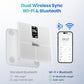 Smart Scale for Body Weight with BMI, Body Fat, Muscle Mass, Digital Weight Scale with 20 Metrics, Wi-Fi Bluetooth Bathroom Scale with 4.3" Color Display, 400 lbs, White