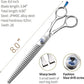 Fenice Professional 7/7.5/8 Pet Grooming Scissors Thinning Cutting Shears for Dog s/Cats Thinning Rate:70-80%(8.0 inch)