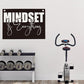 Mindset is Everything Gym Motivational Wall Art Banner Dorm Posters Gifts for Guys Men Women Gym Flag Decor for Home Gym Bedroom Workout Room 30x20 Inchs