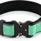 Plutus Pet Tactical Dog Collar, Reflective, Adjustable Heavy Duty Dog Collar, Soft Padded and Comfortable, for Small Medium and Large Dogs (Teal, XS)