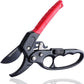 Ultra Sharp Germany Steel Pruning Shears - Cuts 3X Easier, Weak Hand Arthritis Snips, Rust-Resistant, Effortlessly 1-Inch Cut Capacity Garden Scissors, Ergonomic Handle (Reddish balck)