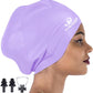 Dsane Extra Large Swimming Cap for Women and Men,Special Design Swim Cap for Very Long Thick Curly Hair&Dreadlocks Weaves Braids Afros Silicone Keep Your Hair Dry