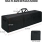 52 Inch Large Duffle Bag for Travel Camping Sport Equipment Storage Bag with 2-way Lockable Zippers (Black)