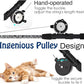 Pawaboo Cat Feather Toys, 4 Pack Interactive Teaser Wand, Retractable Fishing Pole Catcher Exerciser With Refill Fish, Dragonfly Worm With Bells, Fun Kitten Kitty Playing Toy