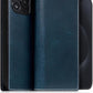 D7 Italian Wax Leather Wallet Case for iPhone 15 Pro Max - [2-in-1] Handcrafted Detachable Diary Style with Magnetic MagSafe Back Cover, Gift Box Included (Blue)