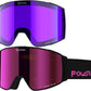 Ski Goggles Snow OTG Snowboard Goggles Magnetic Interchangeable Lens Frameless UV Protection Anti-fog mobile Skating