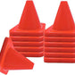 6, 9, 12, 18, 28 Inch Sports Training Traffic Cones - Durable Orange Cones for Soccer, Football, Basketball, Agility Drills, Parking, Safety, Road Use (Set of 12)