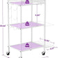 Yoga Mat Storage Rack, Home Gym Storage Rack, VOPEAK Workout Storage for Yoga Mat, Foam Roller, Equipment Gym Storage for Home Exercise and Fitness Gear (Metal)