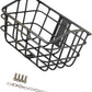 Basket Black Front Sturdy Construction Aluminum Alloy Large Capacity Accessories Cargo Container for Pet Transport
