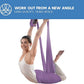 Aerial Silk Yoga Hammock & Swing for Home, Inversion Exercises, Starter Kit for All Levels - Durable with Extension Straps, Carabiners, and Pose Guide
