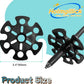 6 pcs Removable Mud Ski Basket Trekking Pole Snowflake Basket,Removable Mud Ski Basket Replacement Accessory for Hiking Poles
