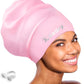Keary Extra Large Swim Cap for Braids and Dreadlocks Extensions Weaves Long Hair, Waterproof Silicone Cover Ear Bath Pool Shower Swimming Cap for Adult Youth to Keep Hair Dry, Easy to Put On and Off