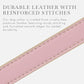 Cupertino Dog Collars, Harnesses & Leashes Made from Vegan Leather with Dog Tracker Device Holder Adjustable Dog Collar (Large, Pink)