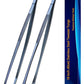 JETKONG 2 Pcs 18 Inch (45cm) Stainless Steel Grill Tongs Heavy Duty Giant Tweezer Tongs, Extra Large Tweezers Tools for Cooking, Grilling, BBQ and Turning Food (Navy Blue)