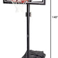 Lifetime 90061 Portable Basketball System, 52 Inch Shatterproof Backboard,Black