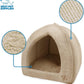 Pet Tent-Soft Bed for Dog and Cat by Best Pet Supplies - Tan, 18" x 18" x H:16"