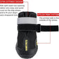 QUMY Dog Shoes for Large Dogs, Medium Dog Boots & Paw Protectors for Winter Snowy Day, Summer Hot Pavement, Waterproof in Rainy Weather, Outdoor Walking, Indoor Hardfloors Anti Slip Sole Black Size 1