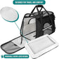 PetAmi Airline Approved Pet Carrier for Cat, Soft Sided Dog Carrier for Small Dogs, Cat Travel Supplies Accessories for Indoor Cats, Ventilated Pet Carrying Bag Medium Large Kitten Puppy, Small Black